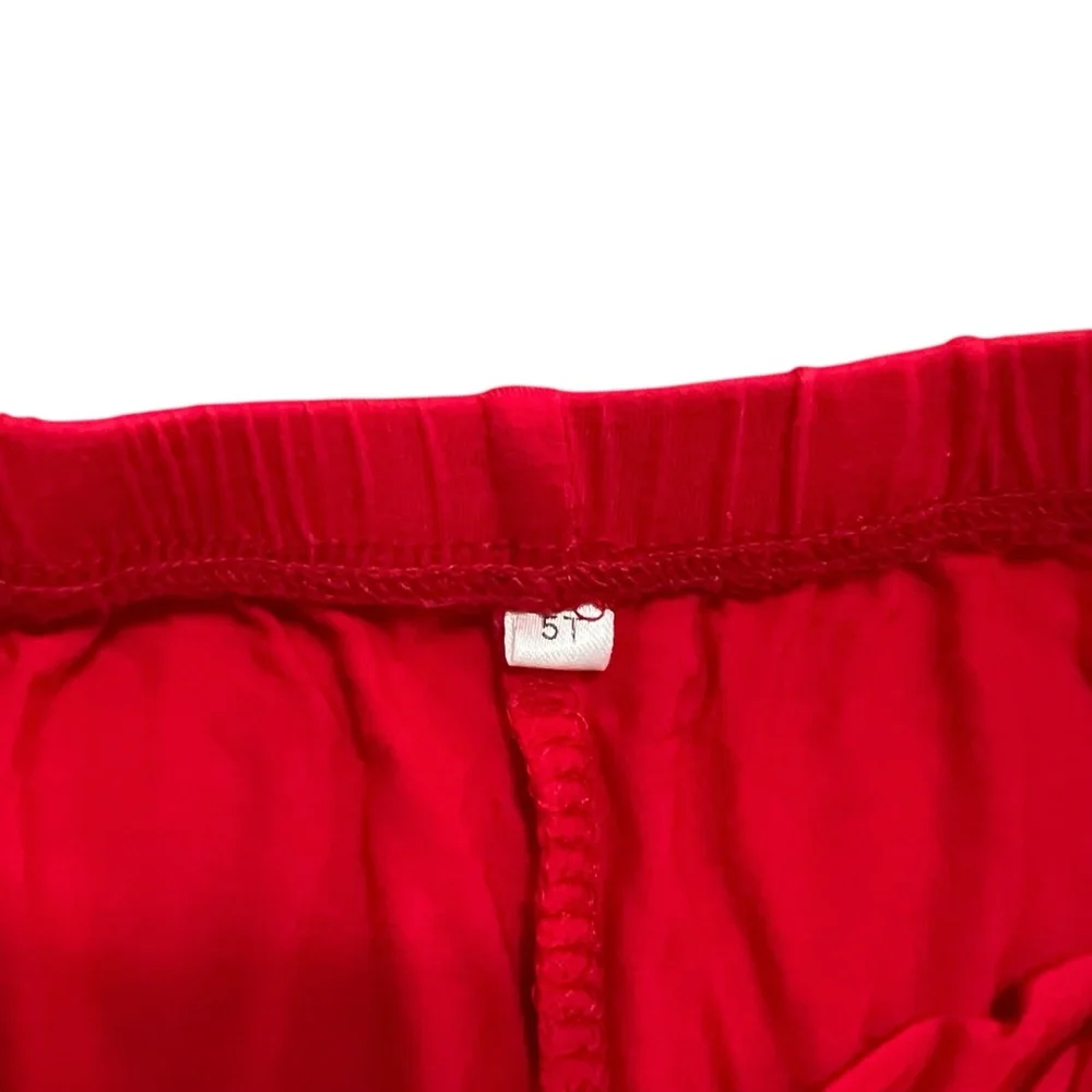 Little Lovies Closet 5T Handmade Solid Red Kids' Pajama Set